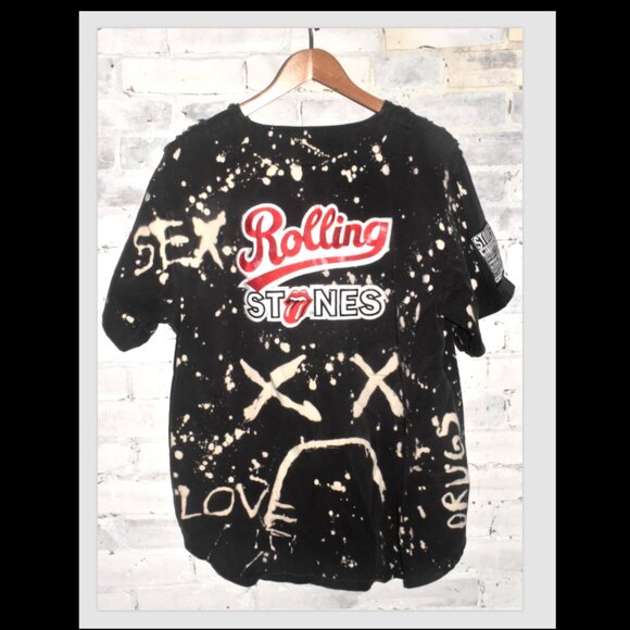 1994 Vintage ROLLING STONES Torn and FRAYED JERSEY! RARE SIZE L - Picture 9 of 9